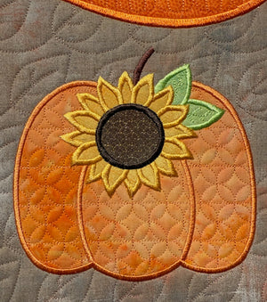 Autumn Pumpkin Crossbody Bags In the Hoop Embroidery Design Pickle Pie Designs