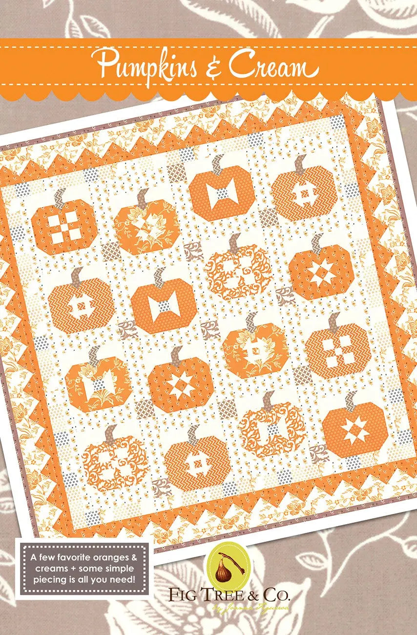 Pumpkins And Cream - Linda's Electric Quilters