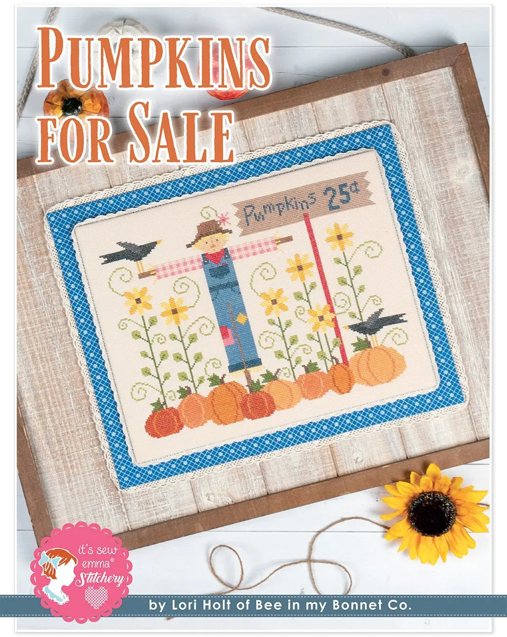 Pumpkins for Sale Cross Stitch Pattern - Linda's Electric Quilters
