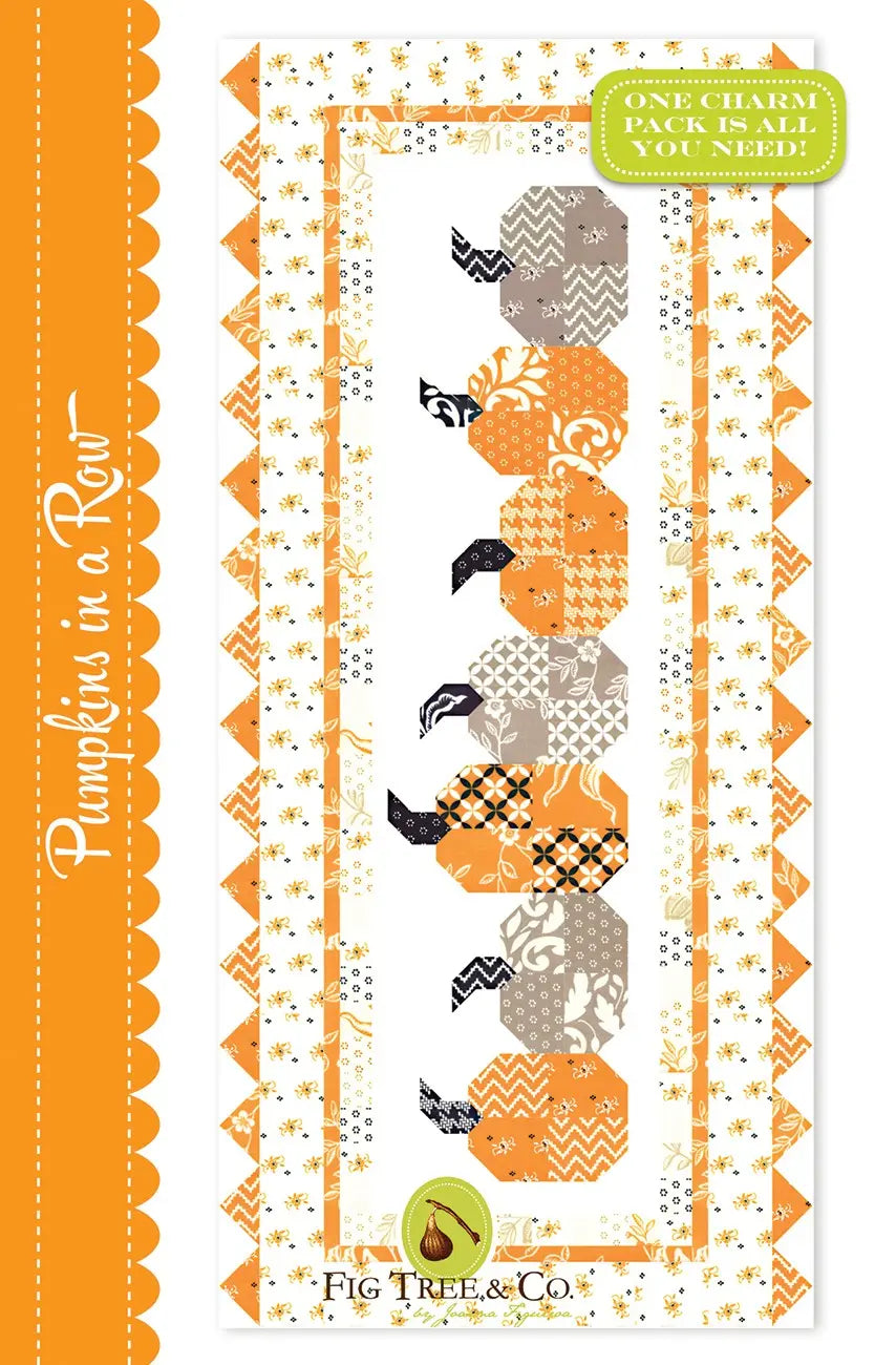 Pumpkins in a Row - Linda's Electric Quilters