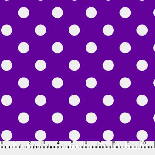 Purple Big Dots 45" wide Fabric per yard