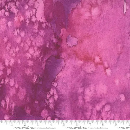 Purple Dahlia Flow Basic Watercolor Painting 44"/45" Fabric Per Yard - Linda's Electric Quilters