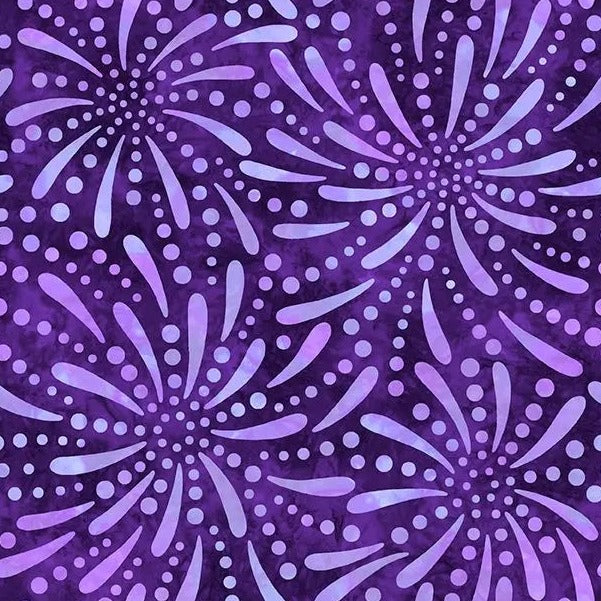 Purple Fireworks Cotton Wideback Fabric per yard - Linda's Electric Quilters
