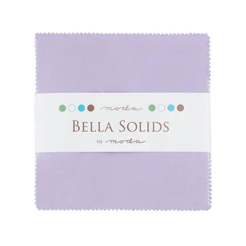 Purple Lilac Bella Solids Charm Pack Precuts - Linda's Electric Quilters