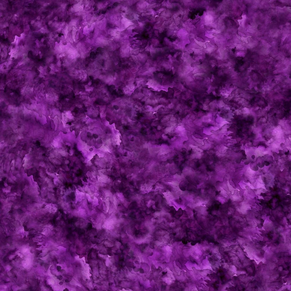 Purple Quilt Backing - Water Color 108" Wide Cotton Fabric Per Yard