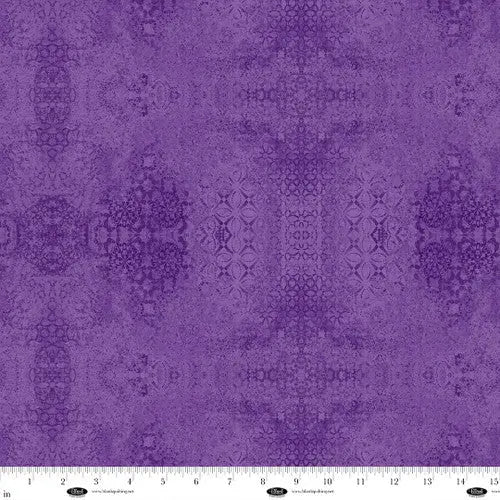 Purple Textured Damask Casabella Cotton Wideback Fabric Per Yard Blank Quilting Inc