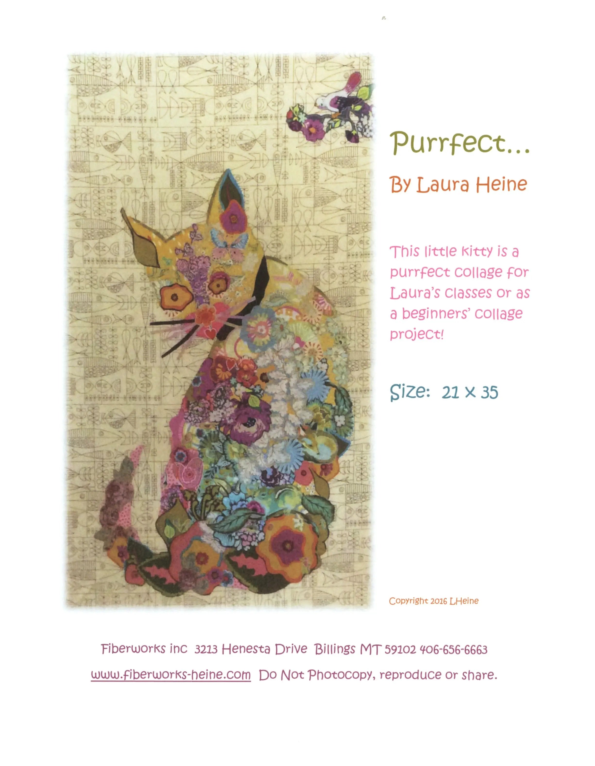 Purrfect Cat Collage - Linda's Electric Quilters