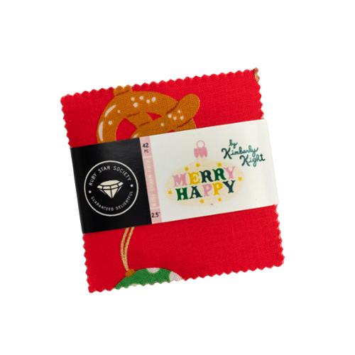 Merry Happy Mini Charm Pack Moda Fabrics