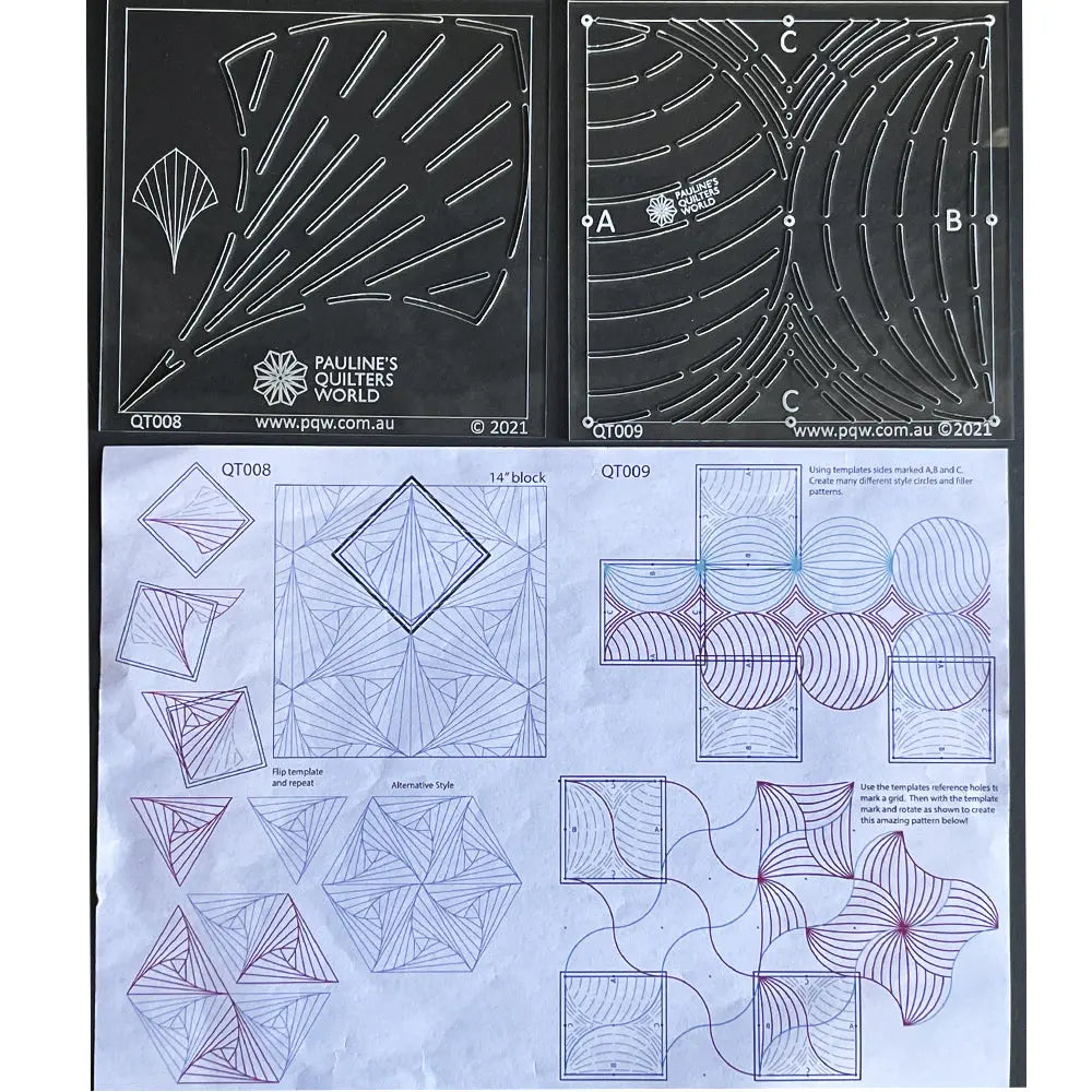 QAYG Quilting Templates Set C - Linda's Electric Quilters