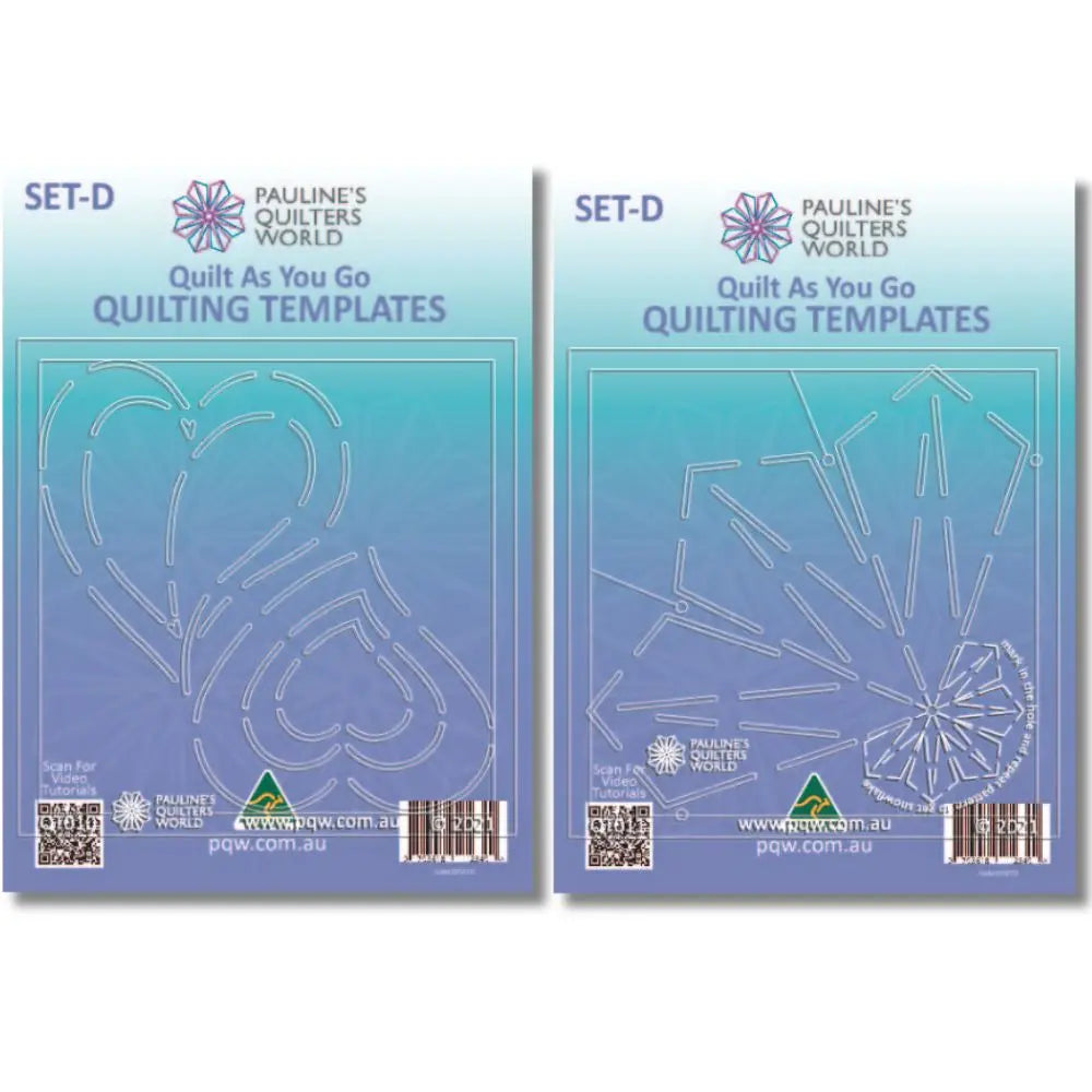 QAYG Quilting Templates Set D - Linda's Electric Quilters