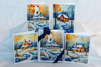 Winterscape A2 8 Card Box Collection