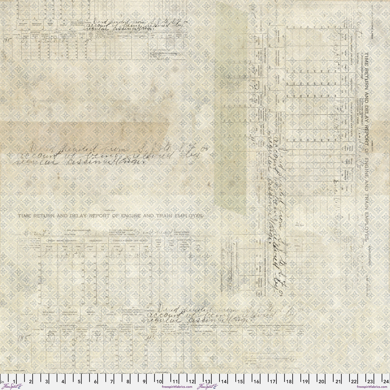 Tim Holtz Eclectic Elements time return neutral 108 inch backing