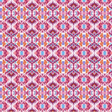 Shannon Fabrics Pink Wanderlust Damask Quilting Cuddle minky fabric with damask print on pink