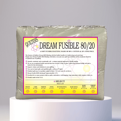 Quilters Dream Fusible 80/20 Batting Package