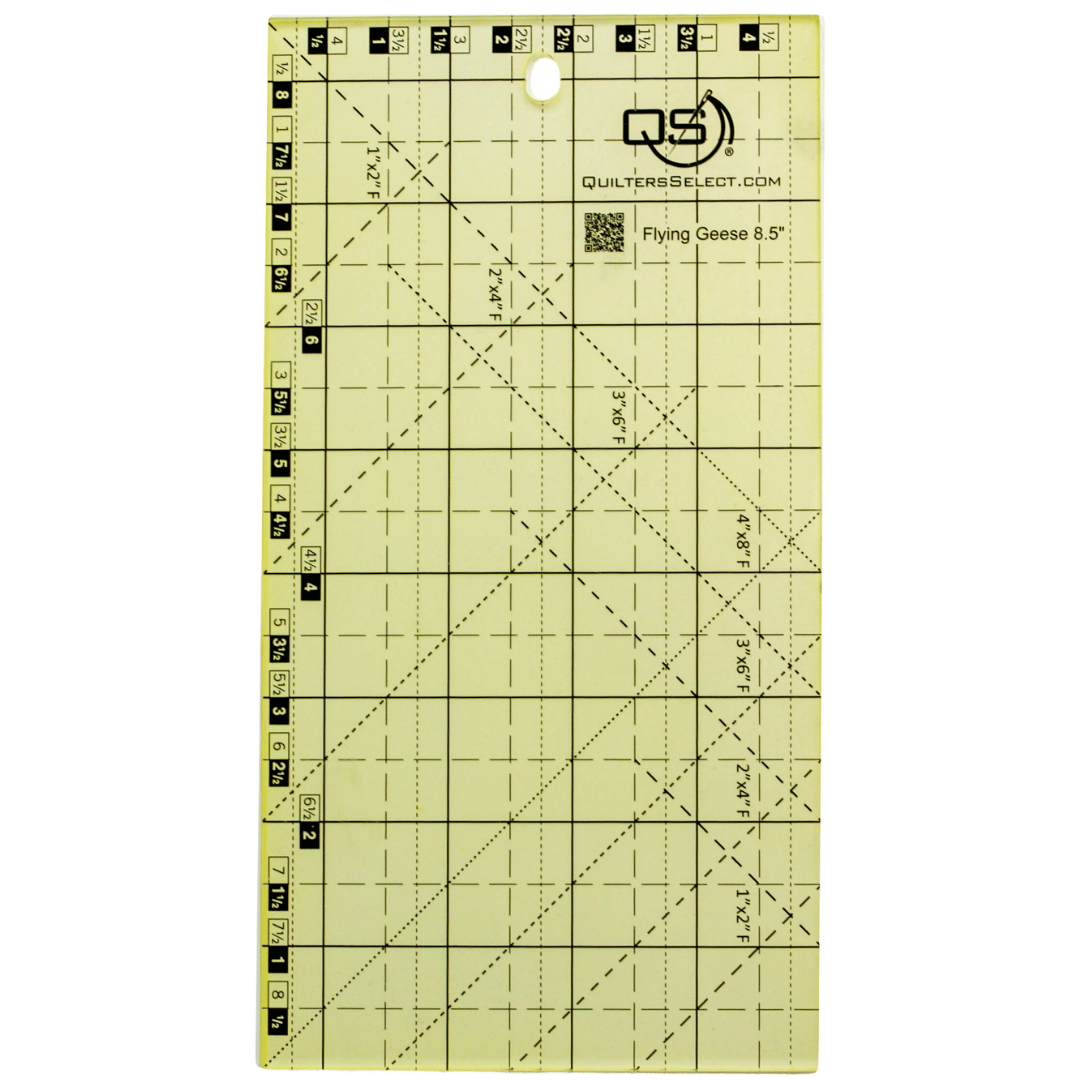 Quilters Select Flying Geese 8.5" x 4.5" Non-Slip Ruler