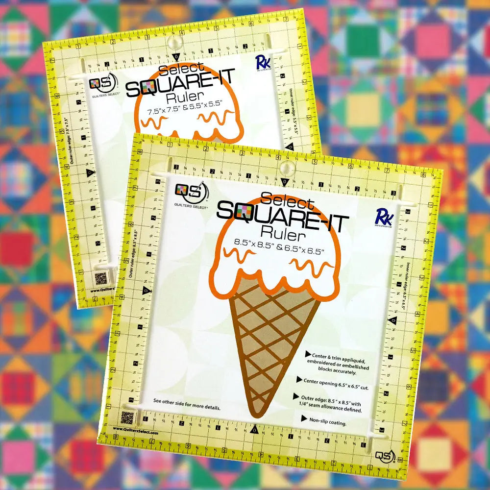 Quilters Select Square-It Ruler 7.5" - Linda's Electric Quilters