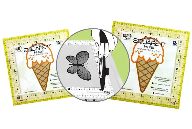 Quilters Select Square-It Ruler 8.5" - Linda's Electric Quilters