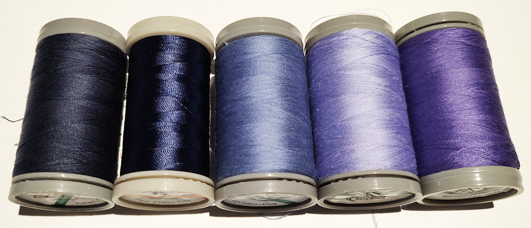 Quilters Select 5 spools (4 60 wt & 1 80 wt) in case volume 8