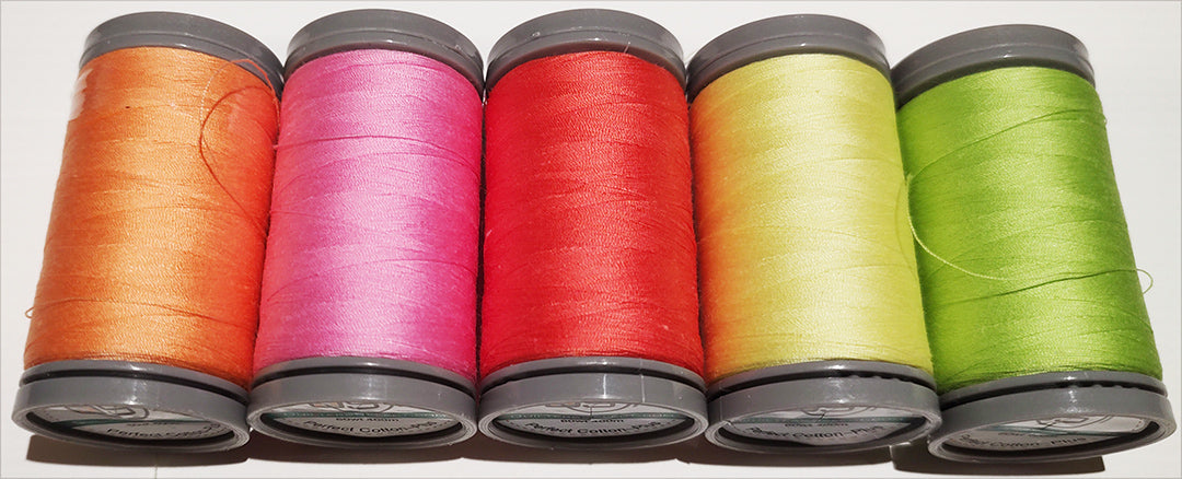 Quilters Select 5 spools (60 wt) in case volume 9