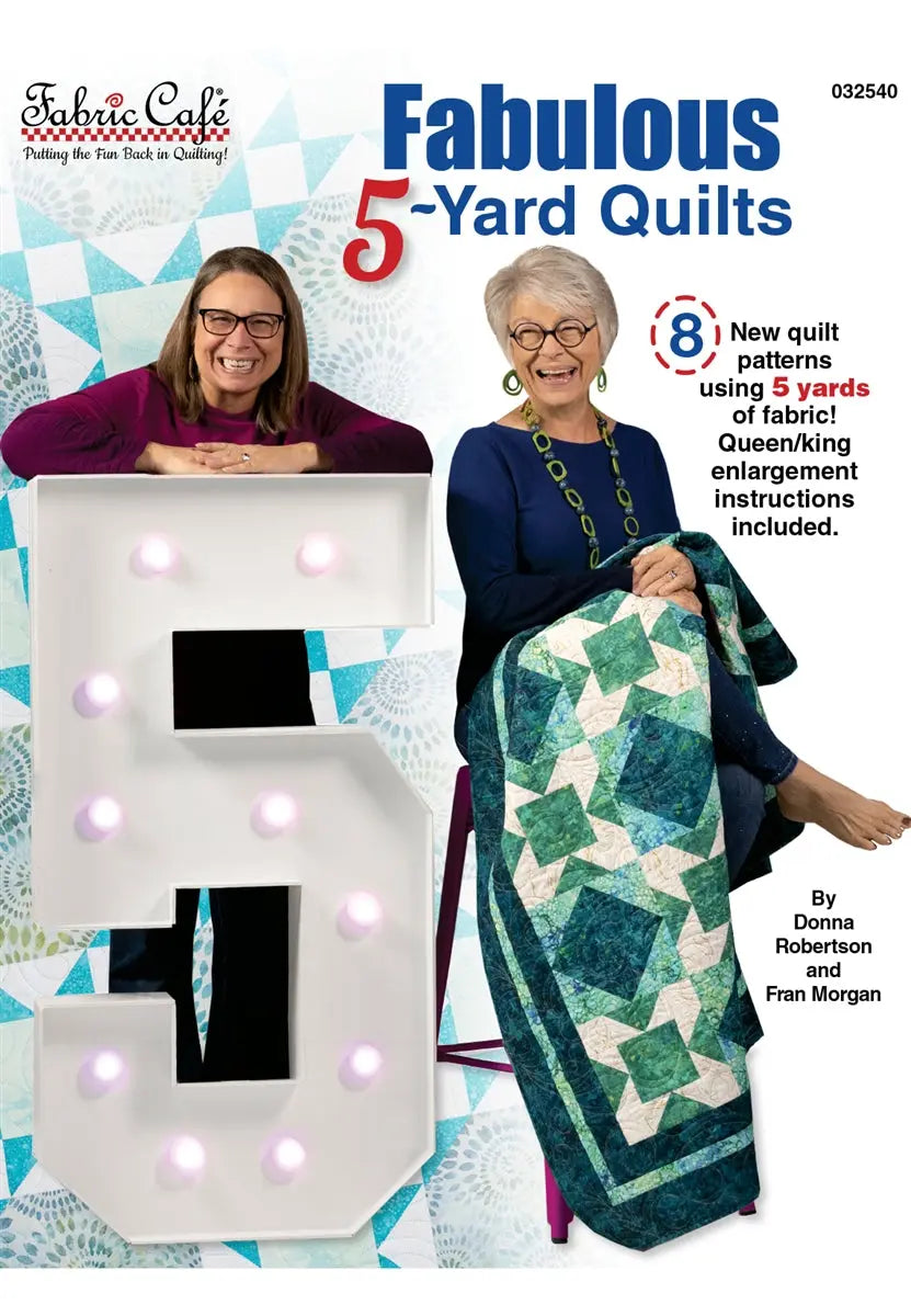 QT Fabrics Books - Fabulous 5 Yard Quilts Book - Linda's Electric Quilters
