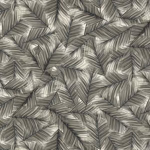 Floral Allure Palm Leaf Tan Purple quilting fabric by Quilting Treasures