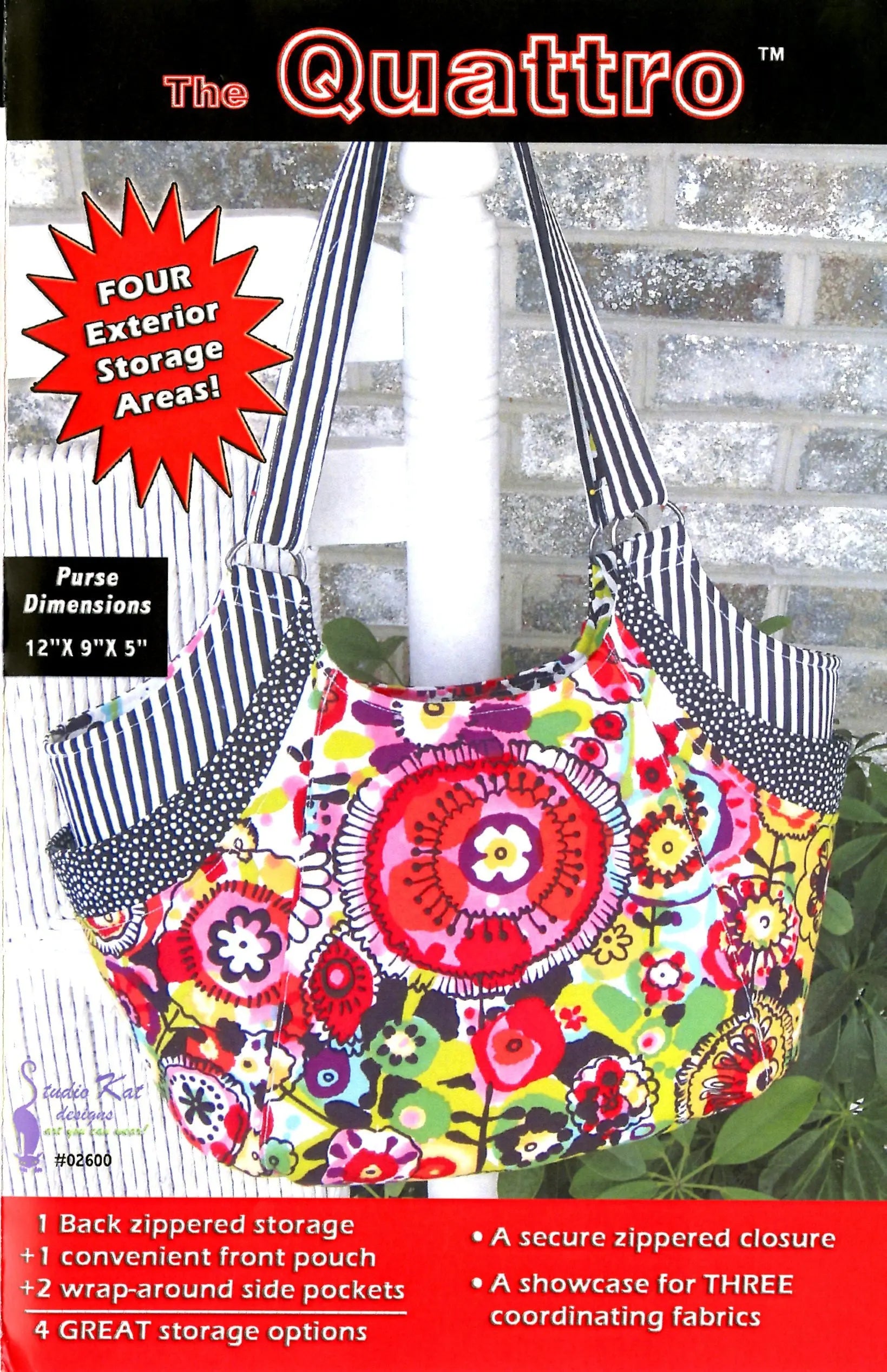 Quattro Handbag - Linda's Electric Quilters