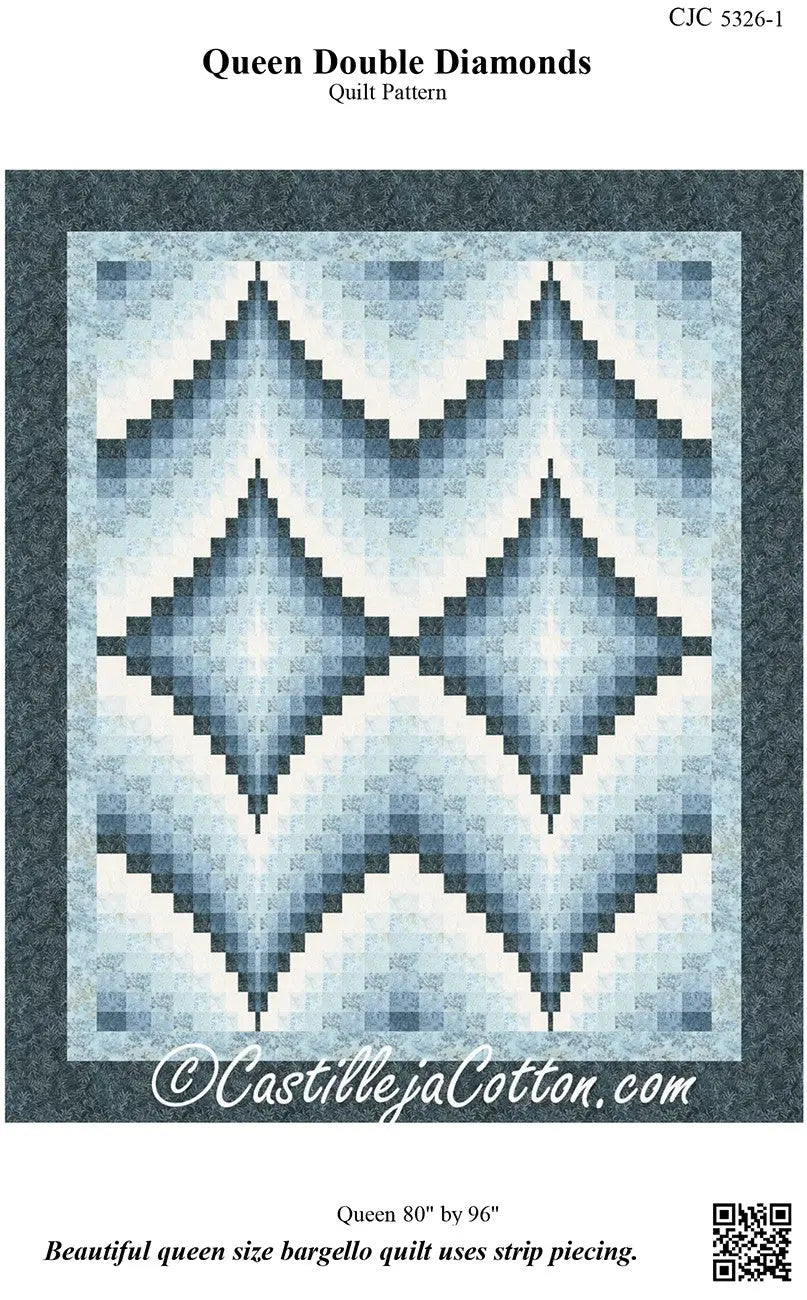 Queen Double Diamonds pattern - Linda's Electric Quilters