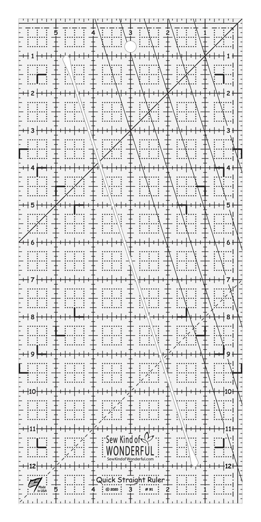 Quick Straight Ruler - Linda's Electric Quilters