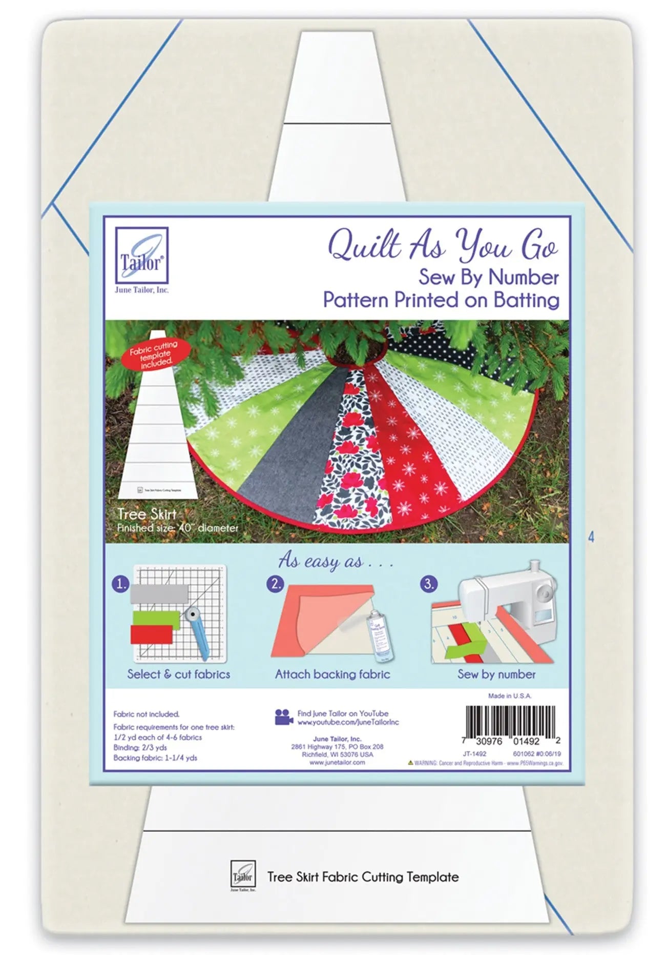 Quilt As You Go Tree Skirt - Linda's Electric Quilters