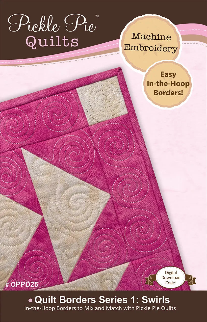 Quilt Borders Series 1: Swirls In The Hoop Embroidery - Linda's Electric Quilters