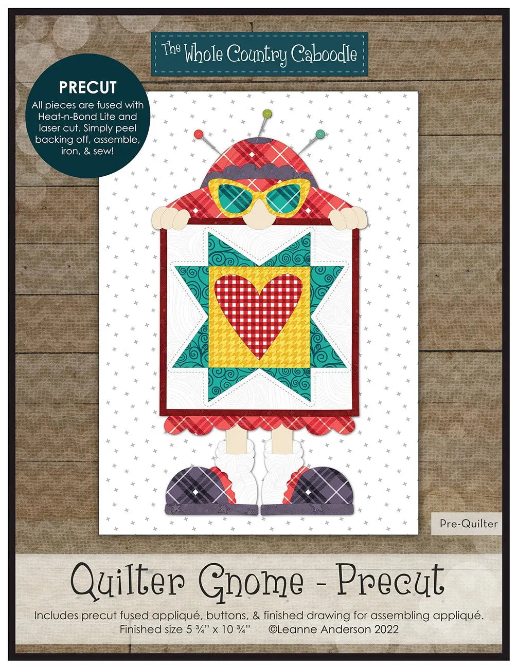 Quilter Gnome Precut Fused Applique Pack Checker Distributor