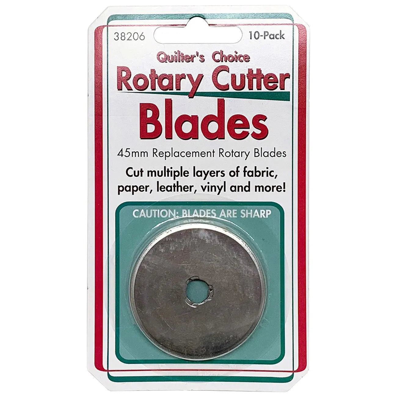 Quilter's Choice Rotary Cutter Blades 45mm 10ct - Linda's Electric Quilters