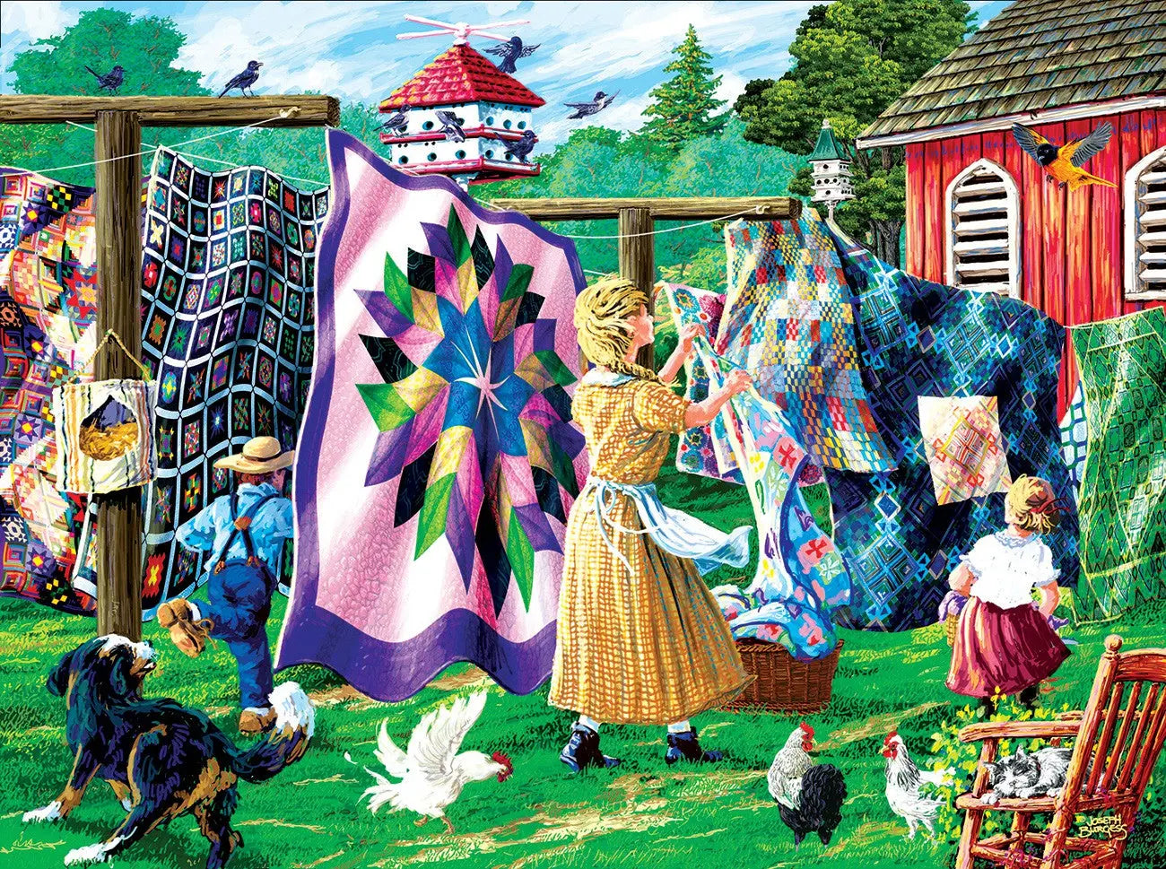 Quilters Clothesline 1000pc - Linda's Electric Quilters