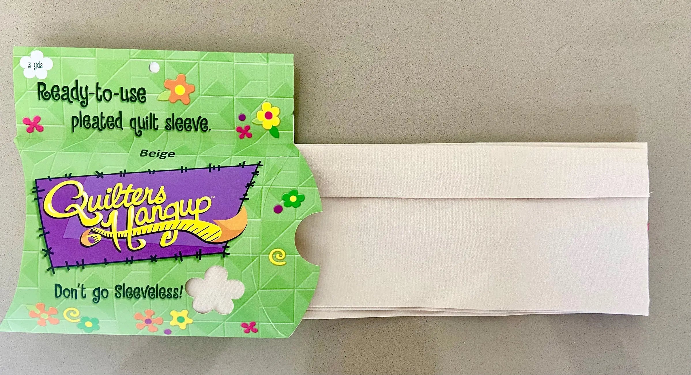 Quilters Hangup Ready Made Sleeve Off White - Linda's Electric Quilters