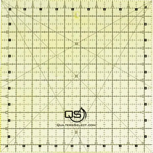 Quilters Select 9.5" x 9.5" Non-Slip Ruler - Linda's Electric Quilters