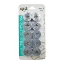 Quilters Select Bobbins - Class 15- COT/POLY GRAY - Linda's Electric Quilters