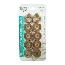 Quilters Select Bobbins - Class 15- HARVEST BROWN - Linda's Electric Quilters