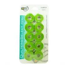 Quilters Select Bobbins - Class 15- MINERAL GREEN - Linda's Electric Quilters