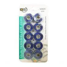Quilters Select Bobbins - Class 15- NAVY SATIN - Linda's Electric Quilters