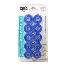Quilters Select Bobbins - Class 15- PRISTINE BLUE - Linda's Electric Quilters