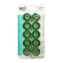 Quilters Select Bobbins - Class 15- WREATH GREEN - Linda's Electric Quilters