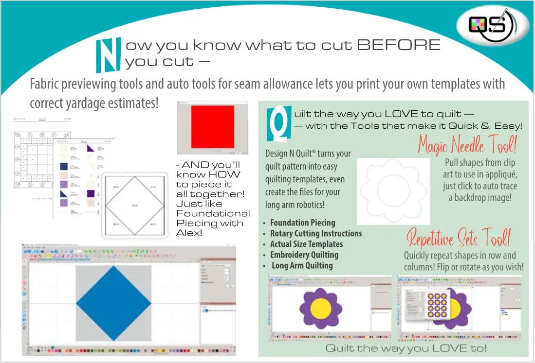 Quilters Select Design N Quilt Software Rnk Distributing