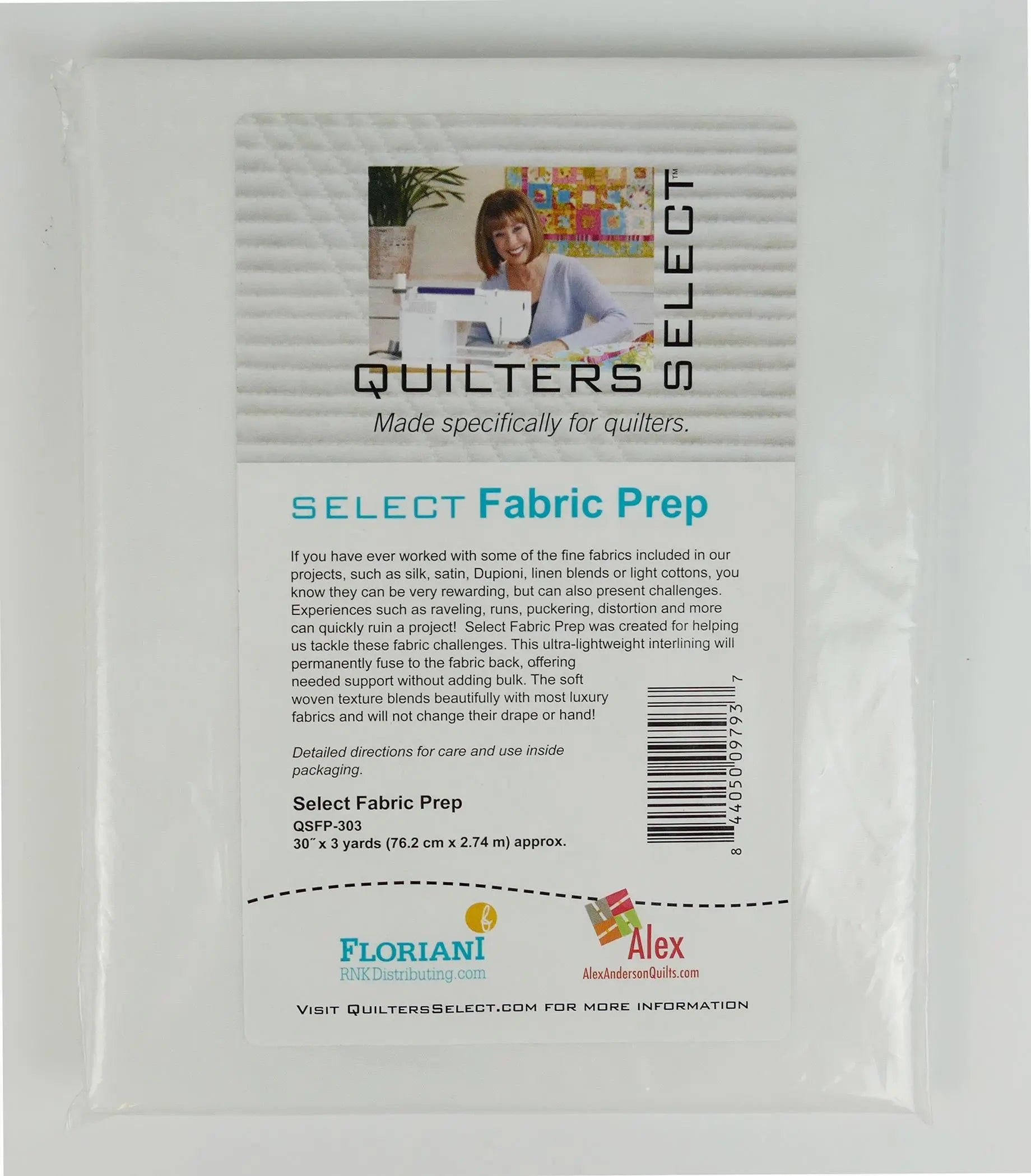 Quilters Select Fabric Prep 30" x 3 yds - Linda's Electric Quilters