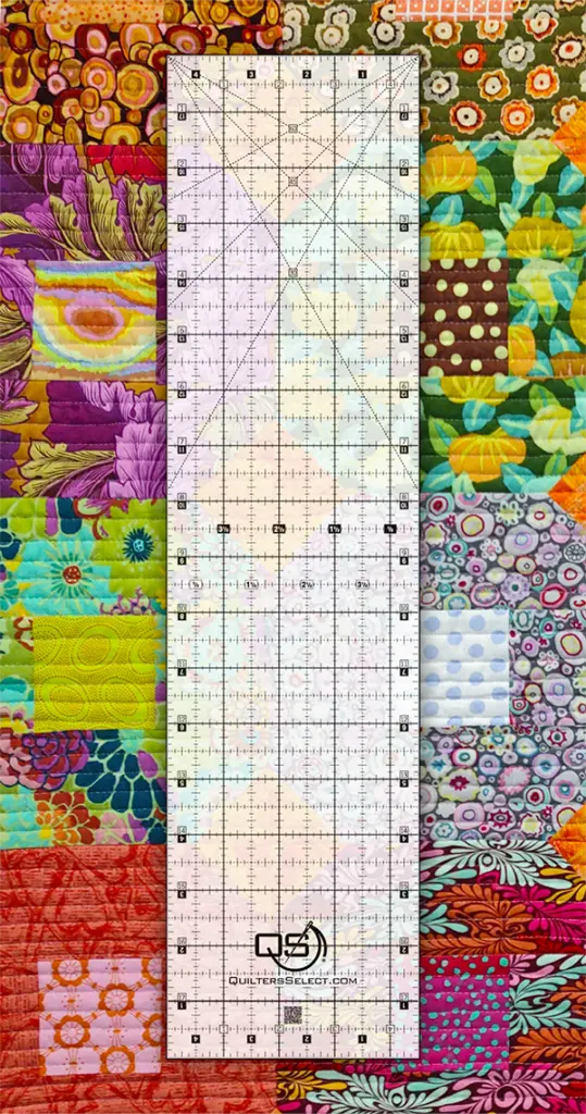 Quilters Select Non-Slip Crystal Clear Ruler 4.5″x18″ Rnk Distributing
