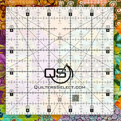 Quilters Select Non-Slip Crystal Clear Ruler 5″x5″ Rnk Distributing