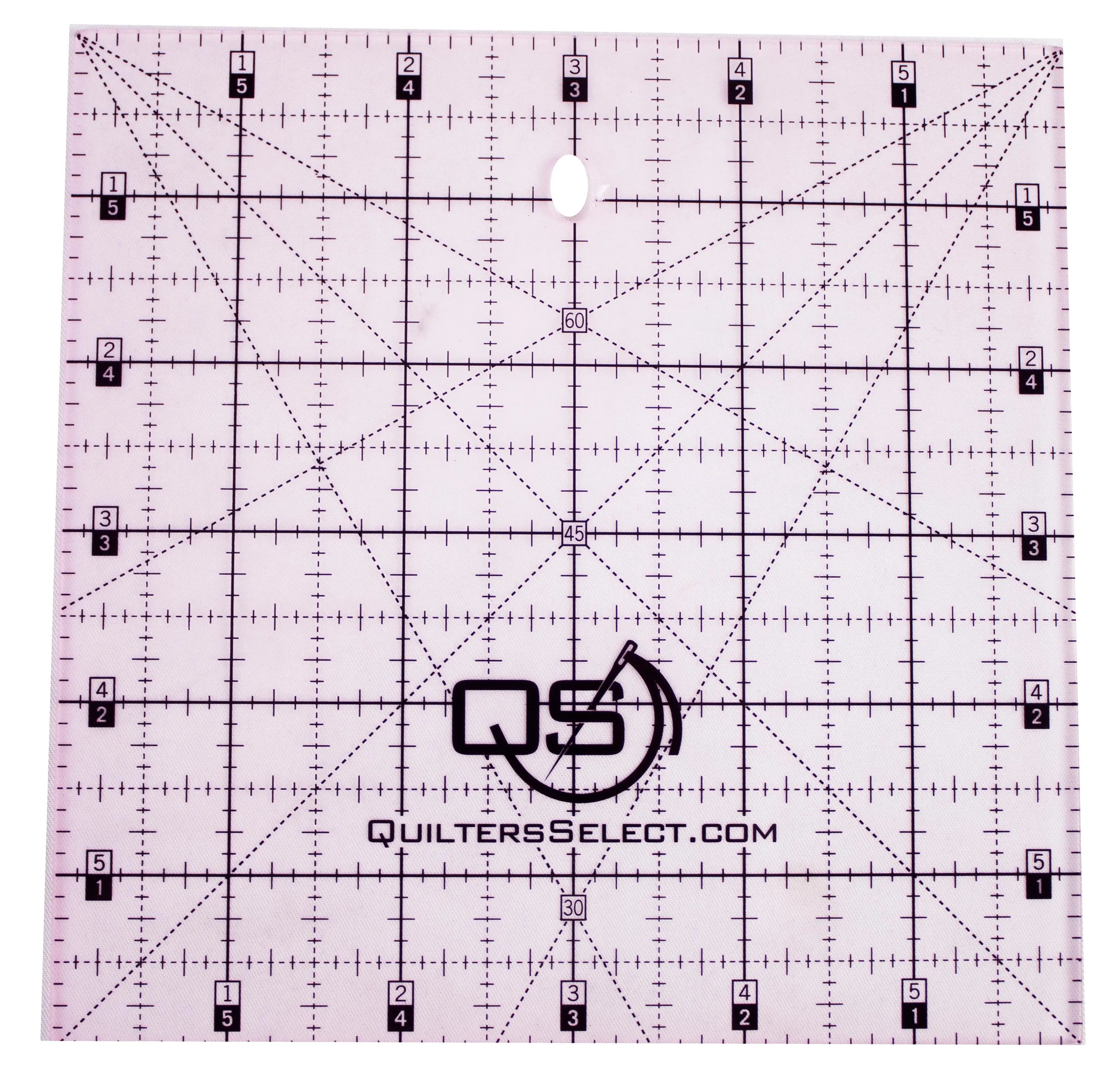 Quilters Select Pink Non-Slip Ruler 6"x 6" Rnk Distributing