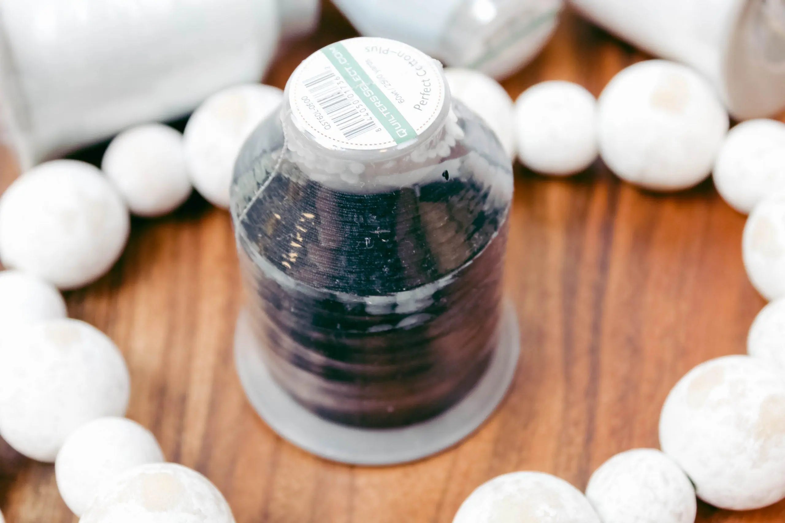 Quilters Select Thread- 2500 YD Cotton Plus 60 weight - BLACK - Linda's Electric Quilters