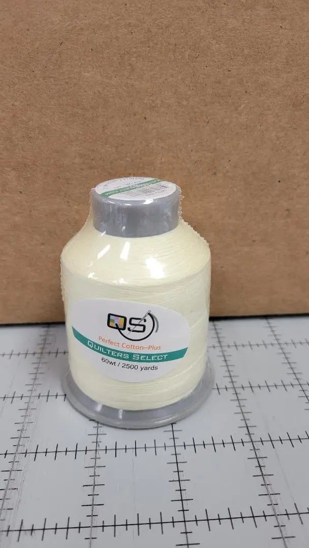 Quilters Select Thread- 2500 YD Cotton Plus 60 weight - SHALE - Linda's Electric Quilters