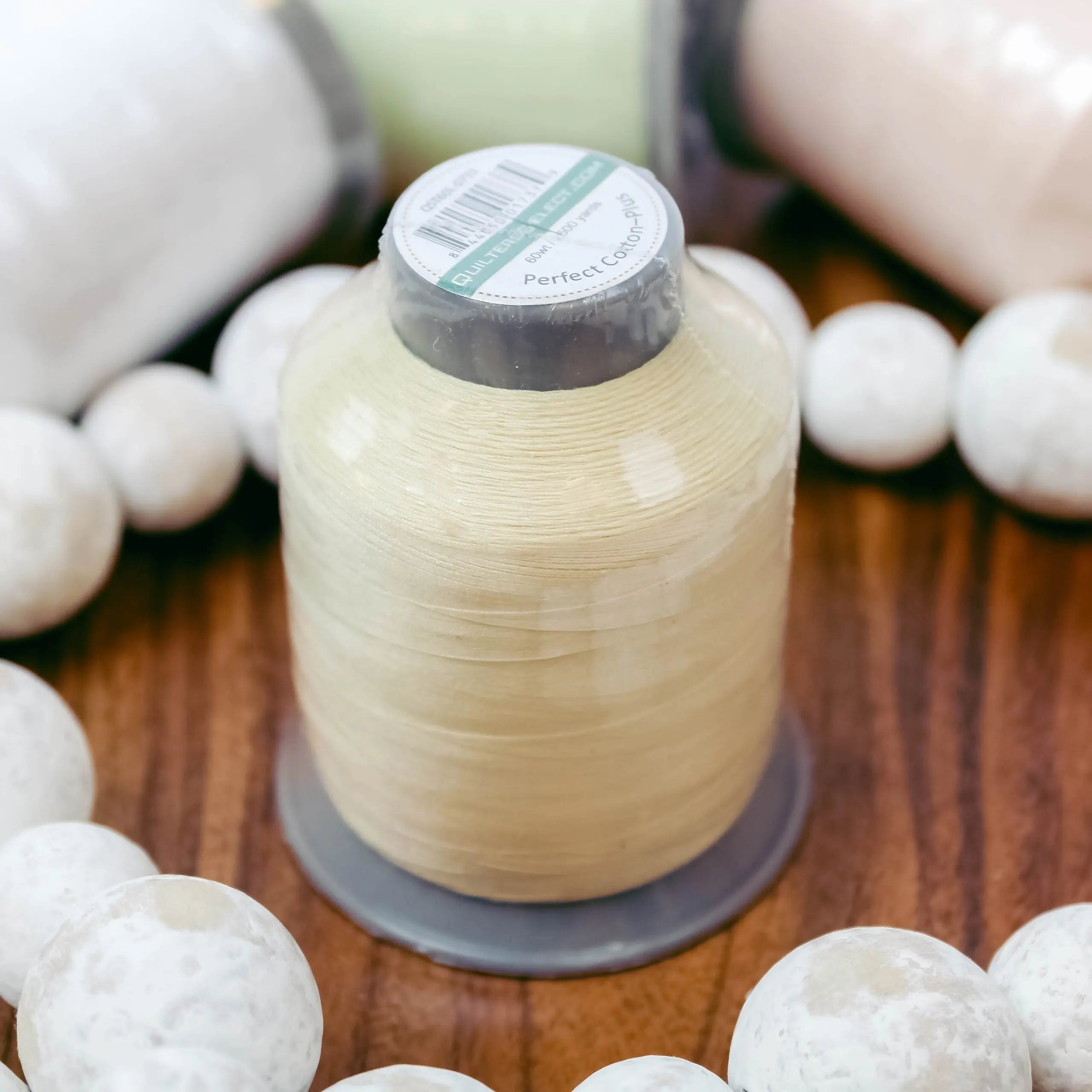 Quilters Select Thread- 2500 YD Cotton Plus 60 weight - SUGAR COOKIE - Linda's Electric Quilters