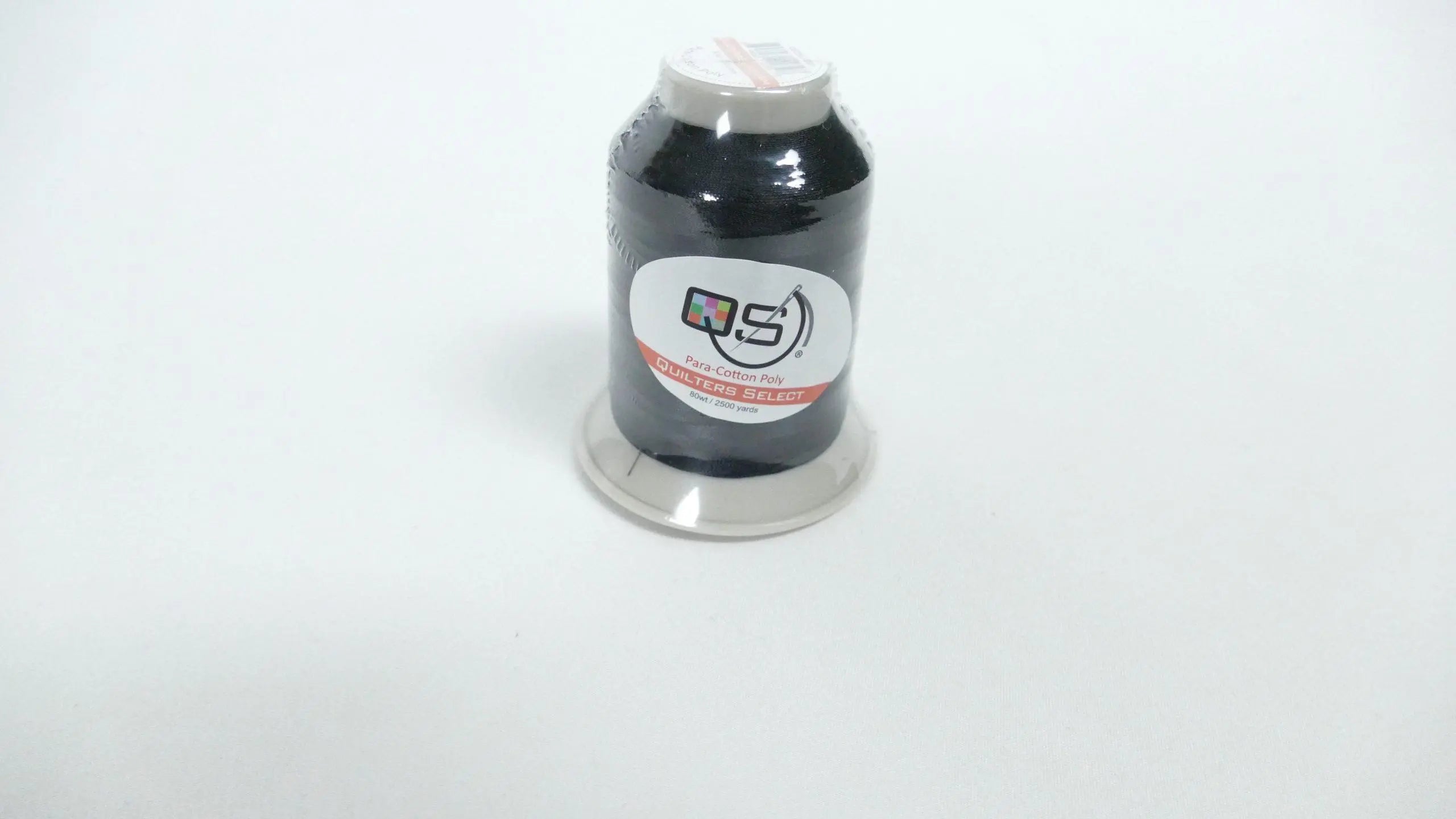 Quilters Select Para-Cotton Poly Thread - 80WT BLACK 2500 YD - Linda's Electric Quilters